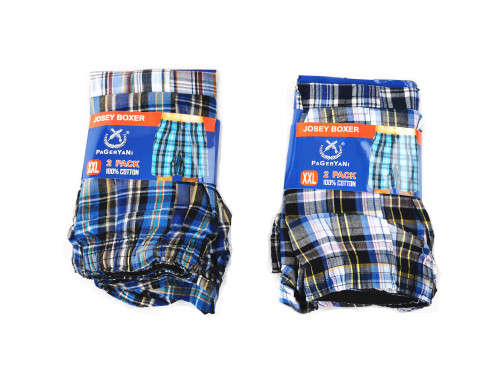 Pack of 4 Men`s Boxer Briefs - 100% Cotton - Ultra Comfy