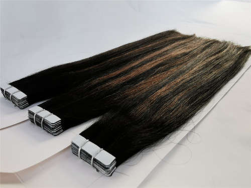 Capelli Valentino Non Remy 16" (40cm) Tape in Hair Extensions- Ombre Brunette Piano 20 Tapes