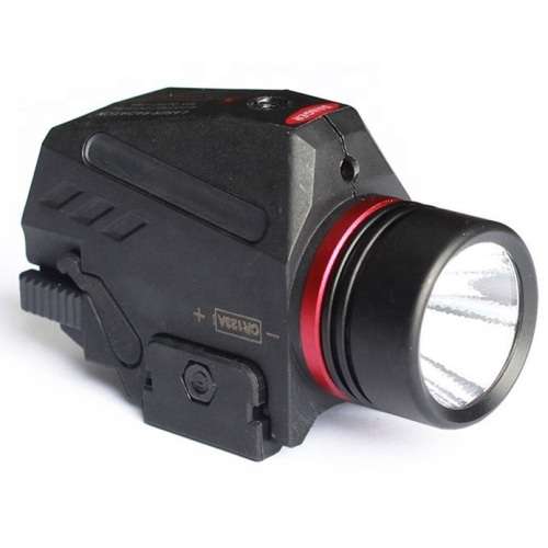 LF-38 Red Laser Flashlight Combo Gun Light with Picatinny Rail Mount