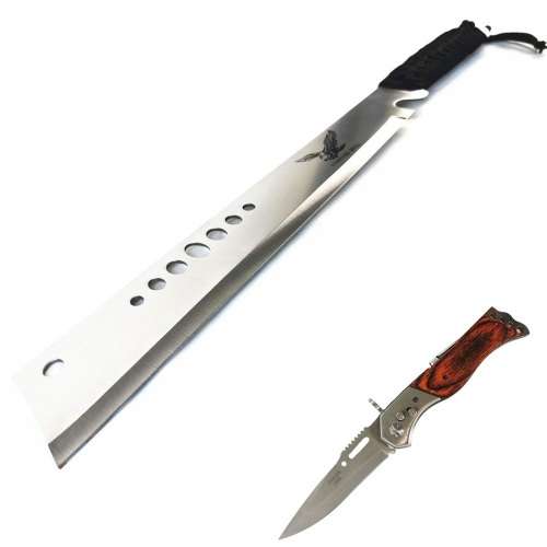 Machete Hawk 911 Panga Sheath + Flick Knife Hunting Knife Russian Bolshevik