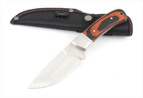 PLA K91 Full Tang Fixed Blade Hunting Knife with Nylon Sheath
