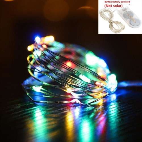 10M Solar LED Fairy String Lights - White