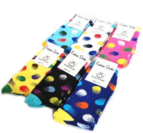 PagerYani Funky Happy Socks For Men and Women - 12 Pairs - Fireball Socks