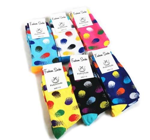 PagerYani Funky Happy Socks For Men and Women - 12 Pairs - Fireball Socks