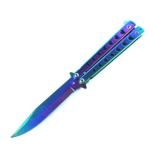 Butterfly Knife Chameleon Iridescent Batangas Fan Knife - 311