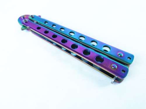 Butterfly Knife Chameleon Iridescent Batangas Fan Knife - 311