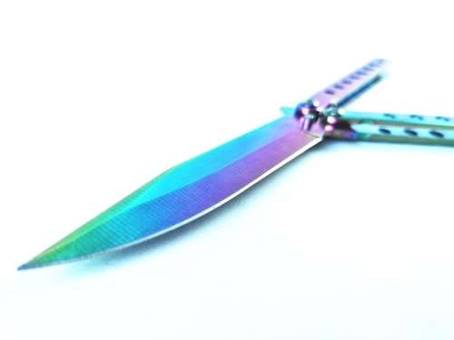Butterfly Knife Chameleon Iridescent Batangas Fan Knife - 311