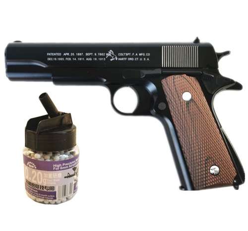 AirSoft Colt 1911 Classic Replica Full Alloy Air soft BB Gun +A Grade BB