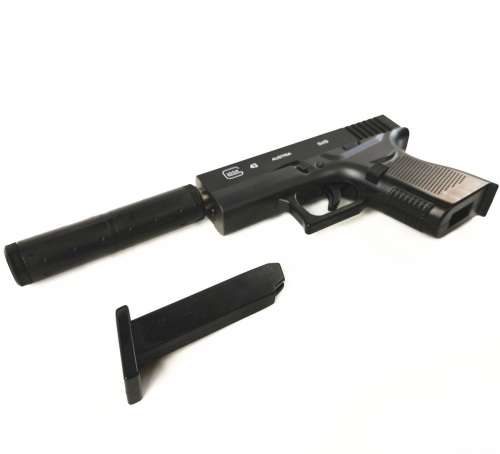 Air Soft BB Gun Glock 43 Replica Pistol Semi-Alloy Metal Toy Gun +1000 BB
