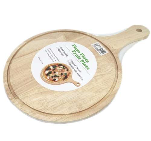 8x Pizza Board - Serving Plate - Cutting Board - Premium Meranti Wood - 20 cm