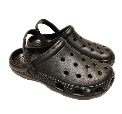 Classic Flip Flop Sandals For Men & Women Clog - Black - UK 8.5