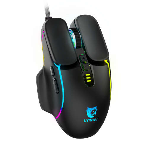 UYINWU Gaming Mouse Wired RGB Running Mouse