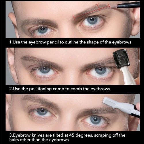 Electric Eyebrow Razor Pubic Hair Remover Beard Trimmer - No More Nicking