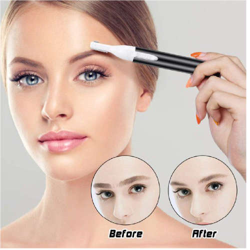 Electric Eyebrow Razor Pubic Hair Remover Beard Trimmer - No More Nicking