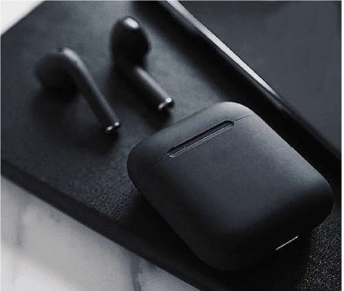 Wireless earphones black