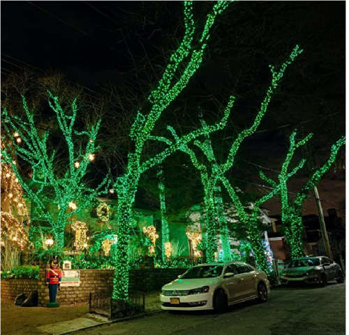Fairy Lights Solar Outdoor String Light Christmas Light -  Green