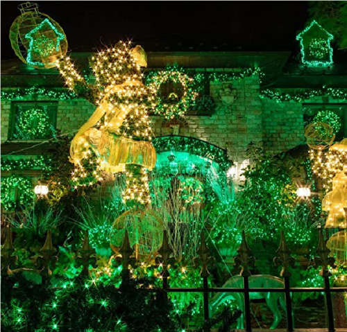 Fairy Lights Solar Outdoor String Light Christmas Light -  Green