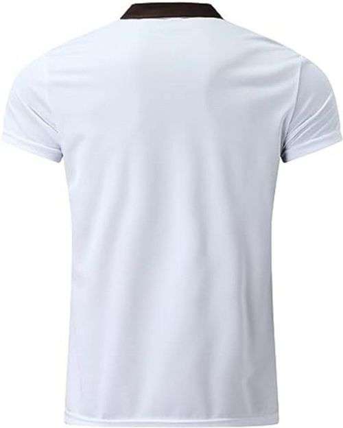 APEY - Golf Shirt Collared T Shirts For Men Stretch Fit Polo Shirts - White - XL
