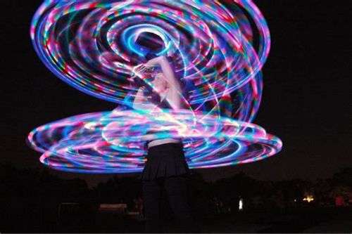 2x Pixel Whip - LED Fiber Optic Whip Glowing Whip USB Rechargeable - 182cm