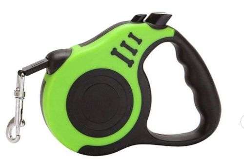 Dog Leash Retractable Green - 5M