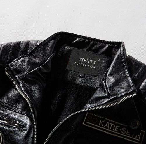 2023 Leather Jackets for Men Winter Bomber Jackets - Bike Jacket - Black -  - XL