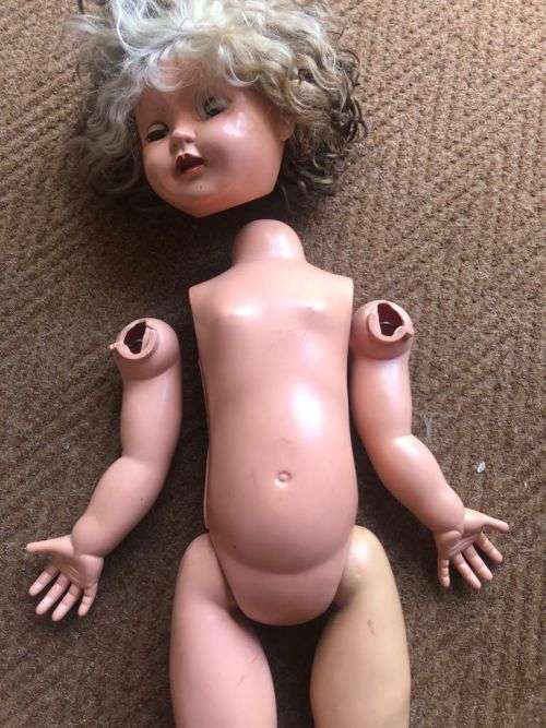 Vintage walking doll 70cm tall (not working order)