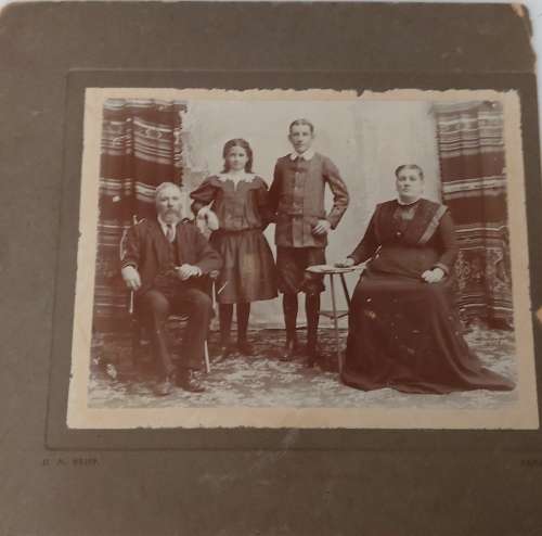 Late 1800s/early 1900s Cabinet Card Studio Photos
