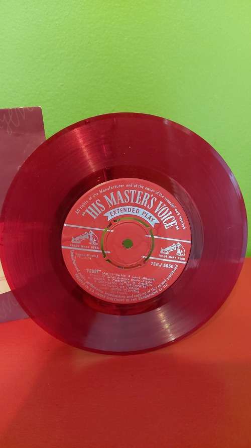 Red Vinyl - 7 Single - His Master's Voice " Faust".