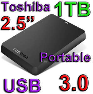 Toshiba 1Tb / 1tb 2.5" STOR.E BASICS USB 3.0 External HDD - Brand New