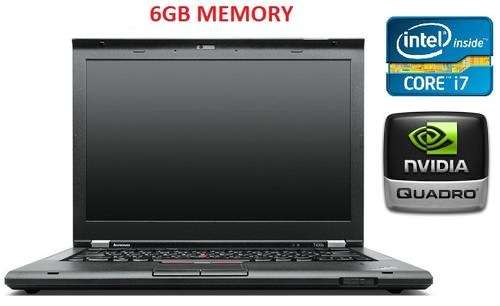 **EXCELLENT**LENOVO W520**CORE I7 2,80GHZ**6GB RAM**320GB HDD**2GB NVIDIA QUADRO**HD LED**WARRANTY**