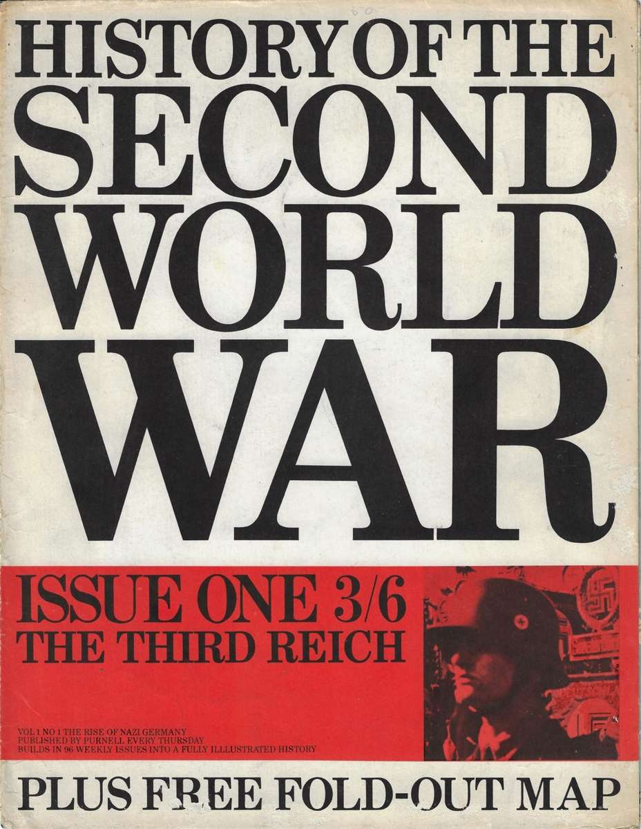 MILITARY HISTORY WW2 VOL1 NO1 MAP ONLY