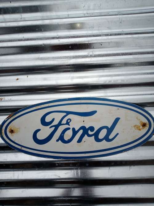 Ford metal painted sign