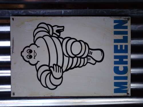 Michelin metal sign