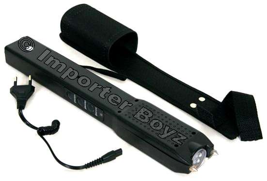 802 - 3 Million Volts Stun Gun + Siren - Rechargeable Unit