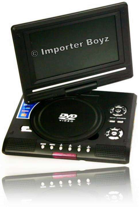 9.5 " Portable Swivel DvD with TFT LCD Screen / TV Player