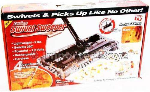 NEW! Cordless High Powered Swivel Sweeper