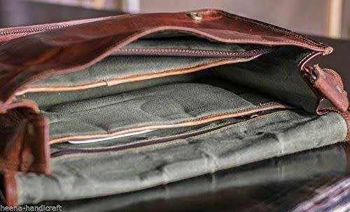 Genuine Leather Mens Messenger Bag