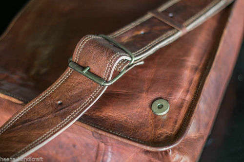 Genuine Leather Mens Messenger Bag