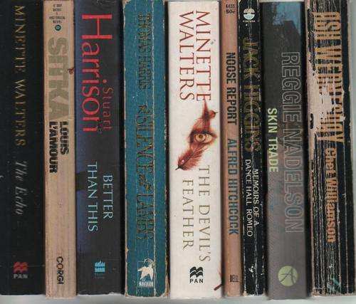 (31thriller) 9 Thriller/General Books- Louis L'Amour,Alfred Hitchcock,Minette Walters, Thomas Harris