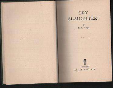 E.K. Tiempo - Cry Slaughter - Written under Fire by one of the guerillas