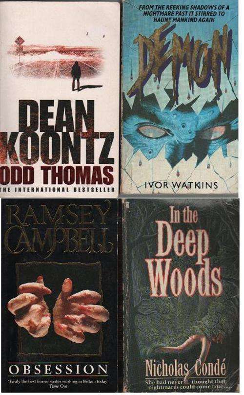 (Bu11-b4) 4 books including Odd Thomas by Dean Koontz (Dean R. Koontz) starting at R10 each
