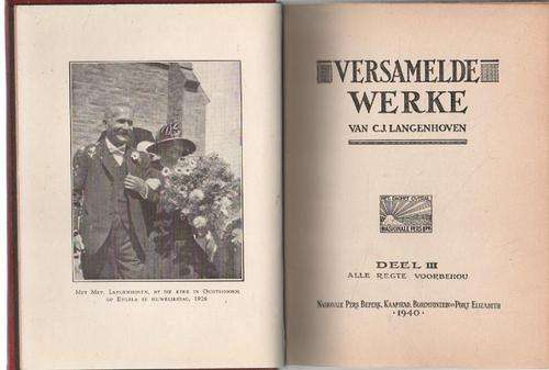 (B25pk) Versamelde Werke Deel III deur C. J. Langenhoven