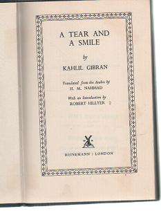 A Tear and a Smile by Kahlil Gibran (b17pl)