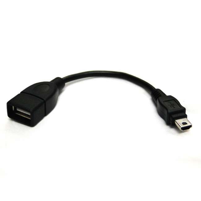 miniUSB OTG Cable (20cm) - works with NOVO7 Crystal, Mars, Tornado etc.