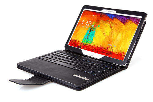 LOCAL STOCK Bluetooth Keyboard Folio Leather Case for Samsung Galaxy Note 10.1 2014 Edition