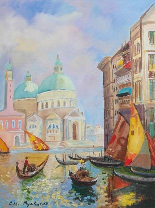 Painting by Patty Mynhardt "Farm Scene" CRAZY WEDNESDAY SPECIAL