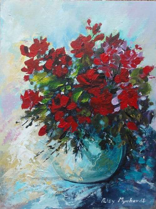 Painting by Patty Mynhardt "Roses" CRAZY WEDNESDAY SPECIAL