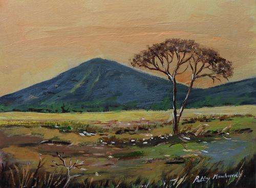 Special !!! Bids start with R1.00 !!! Acrylic Painting by Patty Mynhardt (Namibia Scene)