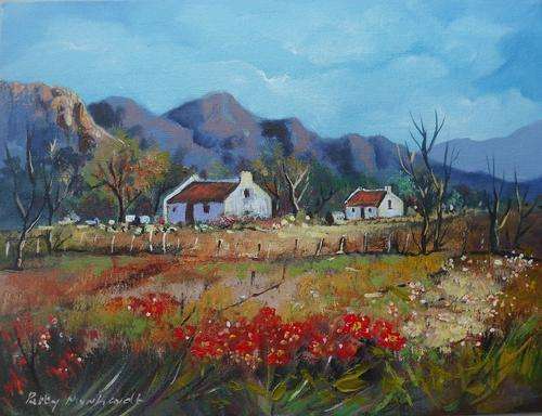 Acrylic Painting by Patty Mynhardt "Radiant in Red"