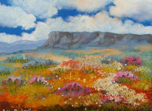 Acrylic Painting by Patty Mynhardt "All Things Bright"